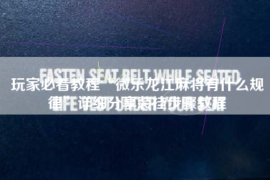 玩家必看教程“微乐龙江麻将有什么规律”详细分享装挂步骤教程