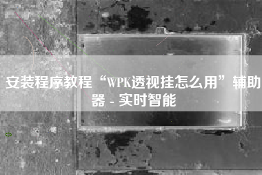 安装程序教程“WPK透视挂怎么用”辅助器 - 实时智能