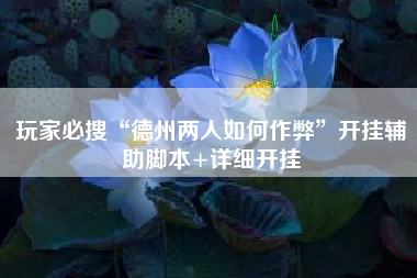 玩家必搜“德州两人如何作弊	”开挂辅助脚本+详细开挂