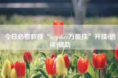 今日必看教程“wepoker万能挂”开挂(透视)辅助