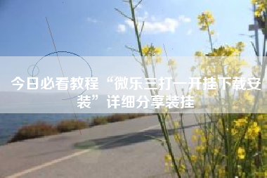 今日必看教程“微乐三打一开挂下载安装”详细分享装挂