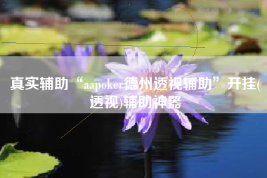 真实辅助“aapoker德州透视辅助”开挂(透视)辅助神器