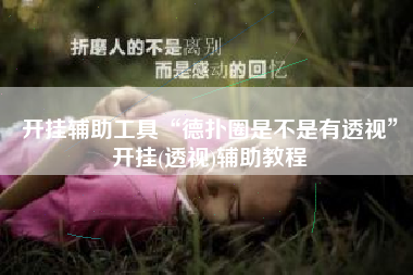 开挂辅助工具“德扑圈是不是有透视”开挂(透视)辅助教程