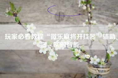 玩家必看教程“微乐麻将开挂器”辅助器 - 实时智能