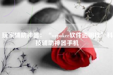 玩家辅助神器：“wepoker软件透明挂”科技辅助神器手机