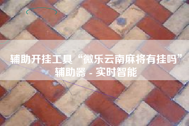 辅助开挂工具“微乐云南麻将有挂吗”辅助器 - 实时智能