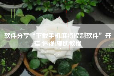 软件分享“下载手机麻将控制软件	”开挂(透视)辅助教程